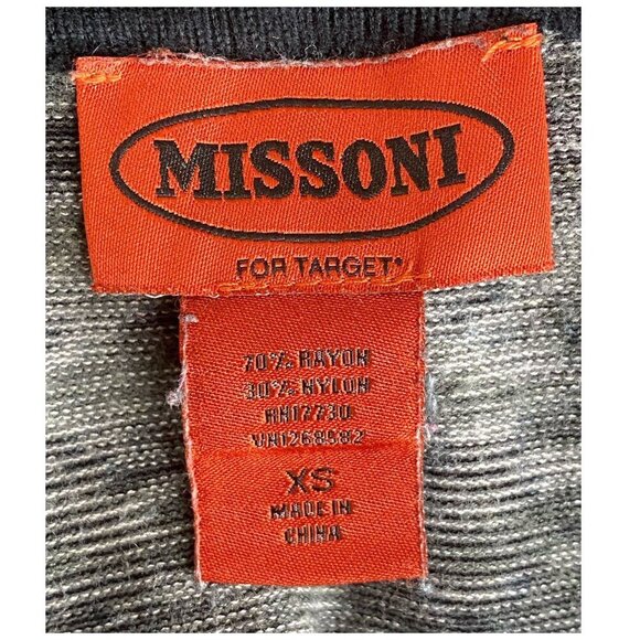 Missoni for Target Gray Black Collared Long Sleeve Sweater Dress Women's Sz XS - Picture 3 of 7